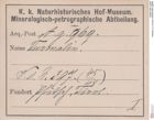 Etiketten zu Turmalin (NHMW-MIN-Ag969)